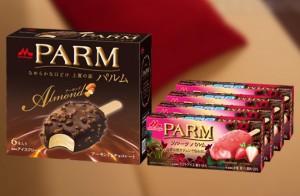 PARMアーモンド＆チョコレート、フルーツPARMストロベリー